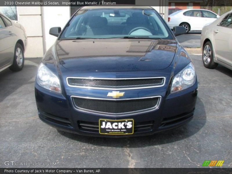 Imperial Blue Metallic / Titanium 2010 Chevrolet Malibu LS Sedan