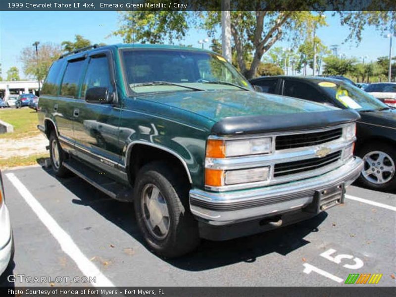 Emerald Green Metallic / Gray 1999 Chevrolet Tahoe LT 4x4