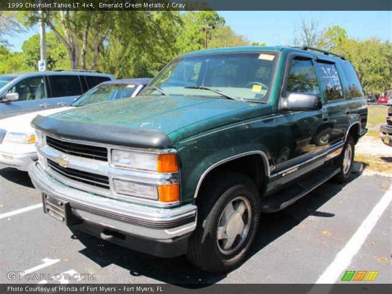 Emerald Green Metallic / Gray 1999 Chevrolet Tahoe LT 4x4