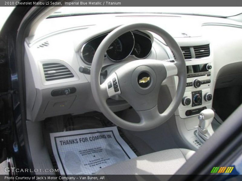 Imperial Blue Metallic / Titanium 2010 Chevrolet Malibu LS Sedan
