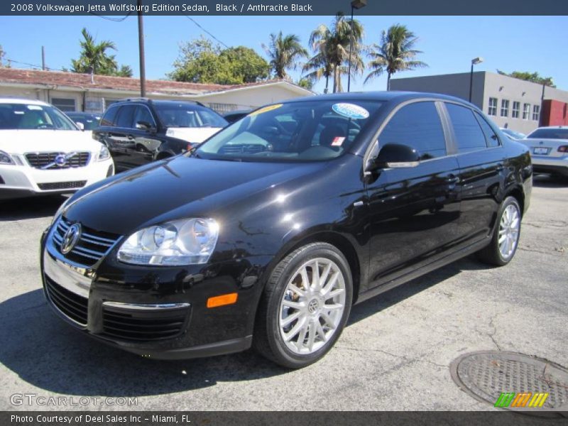Black / Anthracite Black 2008 Volkswagen Jetta Wolfsburg Edition Sedan
