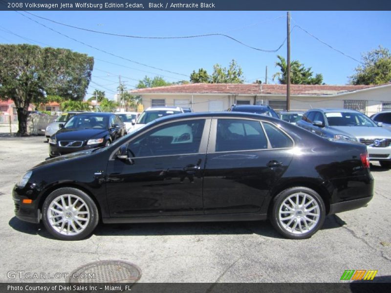 Black / Anthracite Black 2008 Volkswagen Jetta Wolfsburg Edition Sedan