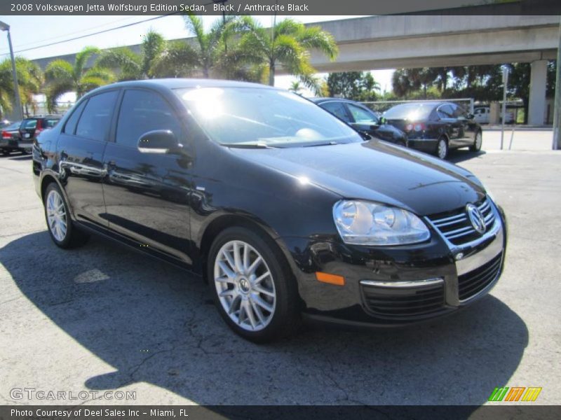 Black / Anthracite Black 2008 Volkswagen Jetta Wolfsburg Edition Sedan