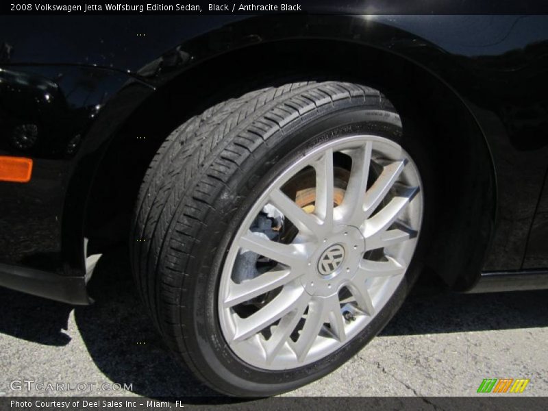 Black / Anthracite Black 2008 Volkswagen Jetta Wolfsburg Edition Sedan