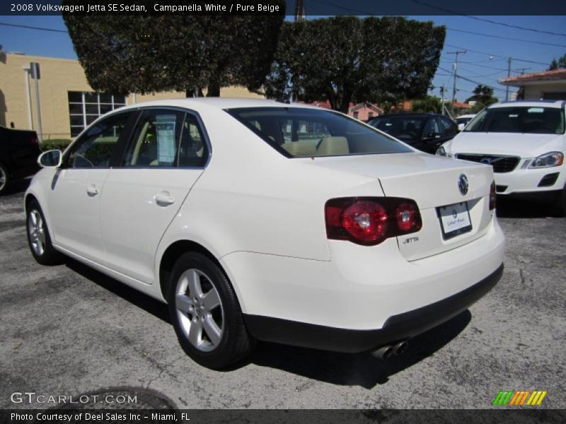 Campanella White / Pure Beige 2008 Volkswagen Jetta SE Sedan