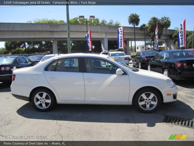 Campanella White / Pure Beige 2008 Volkswagen Jetta SE Sedan