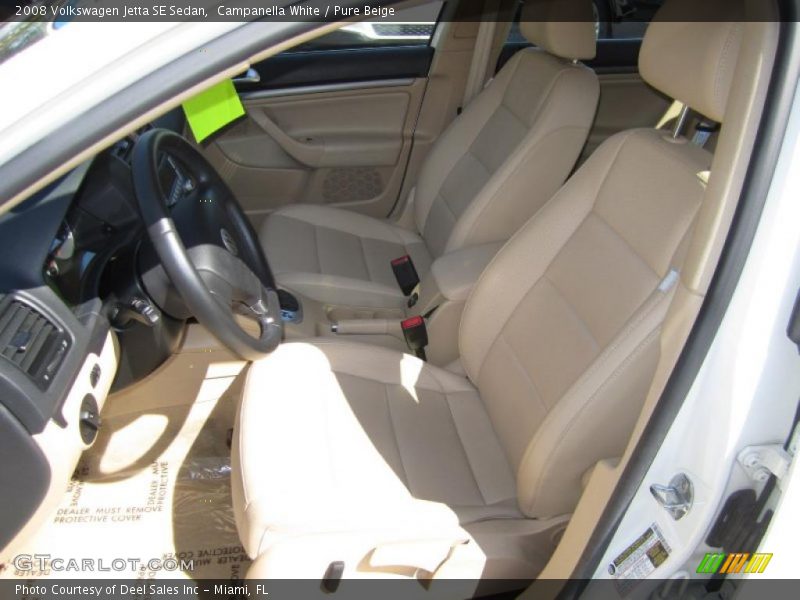 Campanella White / Pure Beige 2008 Volkswagen Jetta SE Sedan