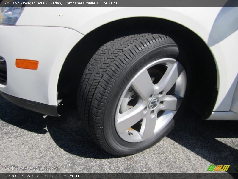 Campanella White / Pure Beige 2008 Volkswagen Jetta SE Sedan