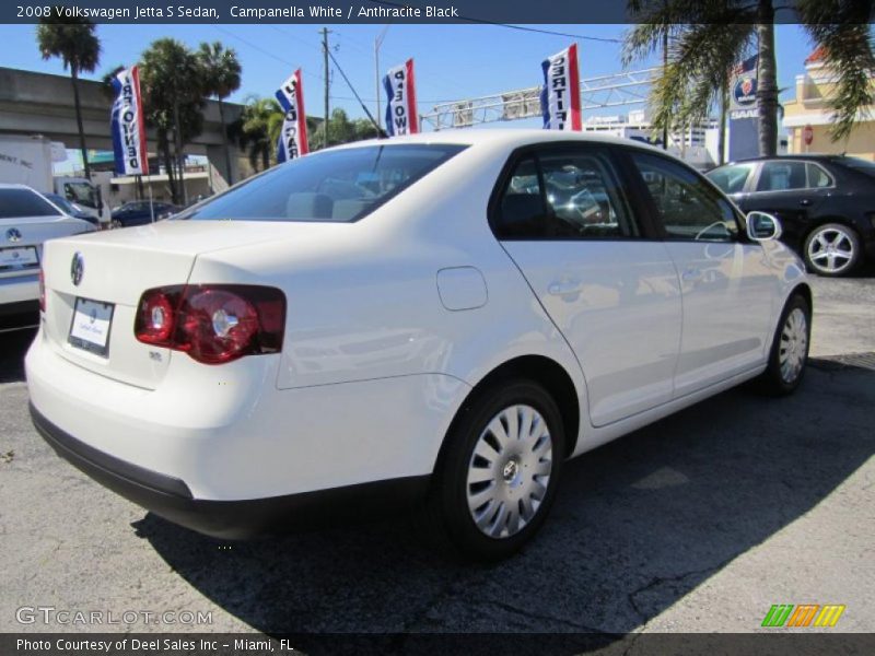 Campanella White / Anthracite Black 2008 Volkswagen Jetta S Sedan