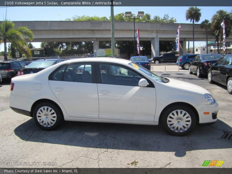 Campanella White / Anthracite Black 2008 Volkswagen Jetta S Sedan