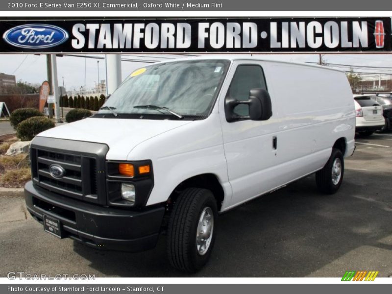 Oxford White / Medium Flint 2010 Ford E Series Van E250 XL Commericial