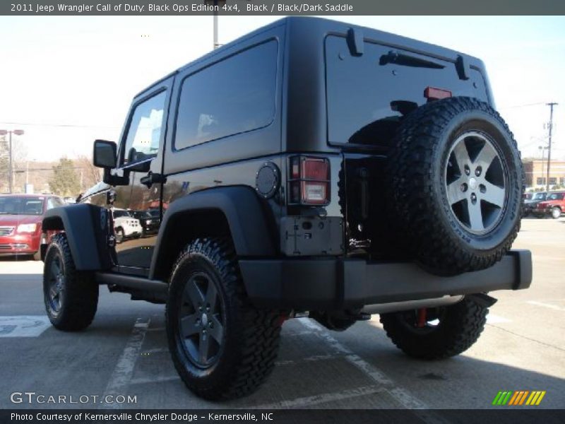 Black / Black/Dark Saddle 2011 Jeep Wrangler Call of Duty: Black Ops Edition 4x4