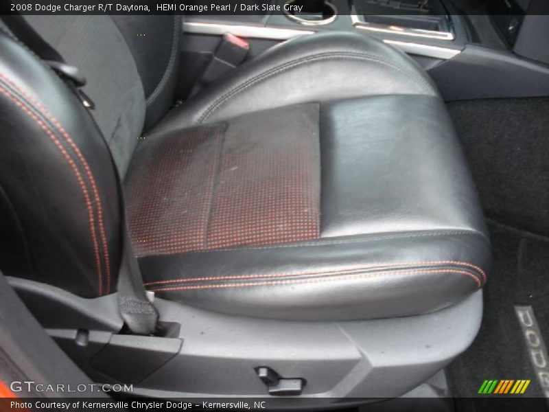 HEMI Orange Pearl / Dark Slate Gray 2008 Dodge Charger R/T Daytona