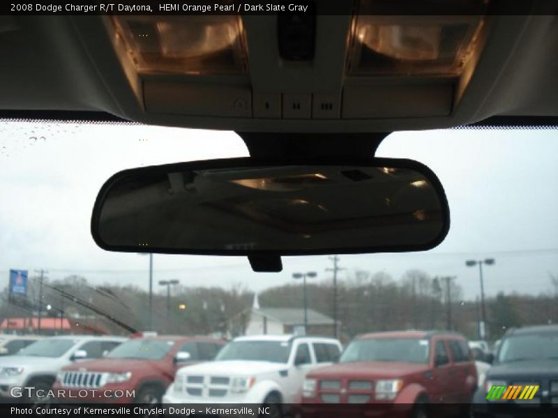 HEMI Orange Pearl / Dark Slate Gray 2008 Dodge Charger R/T Daytona