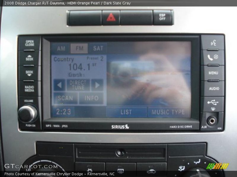 HEMI Orange Pearl / Dark Slate Gray 2008 Dodge Charger R/T Daytona