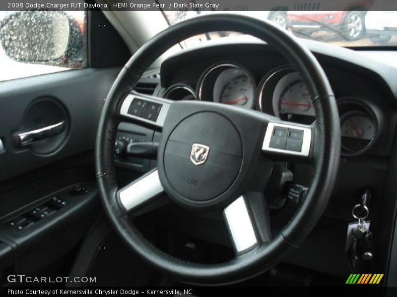 HEMI Orange Pearl / Dark Slate Gray 2008 Dodge Charger R/T Daytona