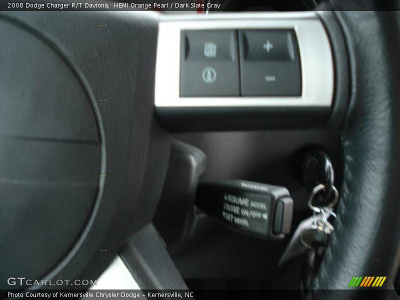 HEMI Orange Pearl / Dark Slate Gray 2008 Dodge Charger R/T Daytona