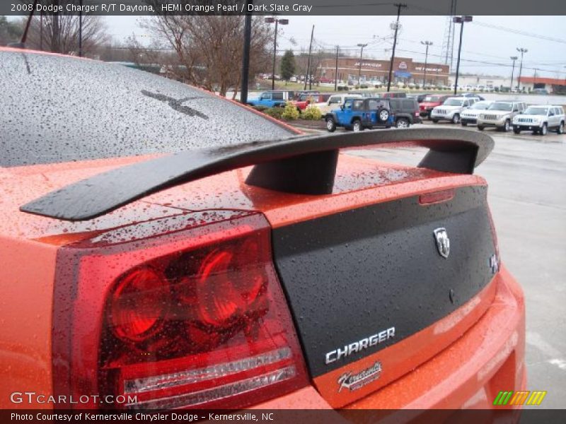 HEMI Orange Pearl / Dark Slate Gray 2008 Dodge Charger R/T Daytona