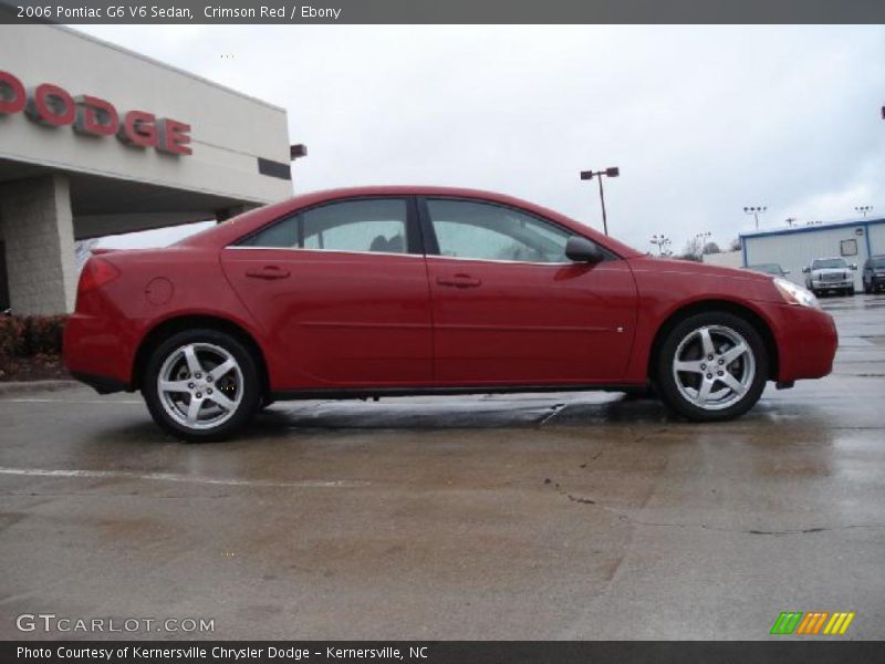 Crimson Red / Ebony 2006 Pontiac G6 V6 Sedan