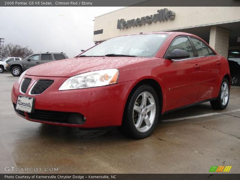 Crimson Red / Ebony 2006 Pontiac G6 V6 Sedan