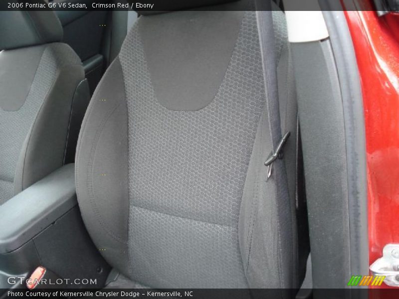 Crimson Red / Ebony 2006 Pontiac G6 V6 Sedan