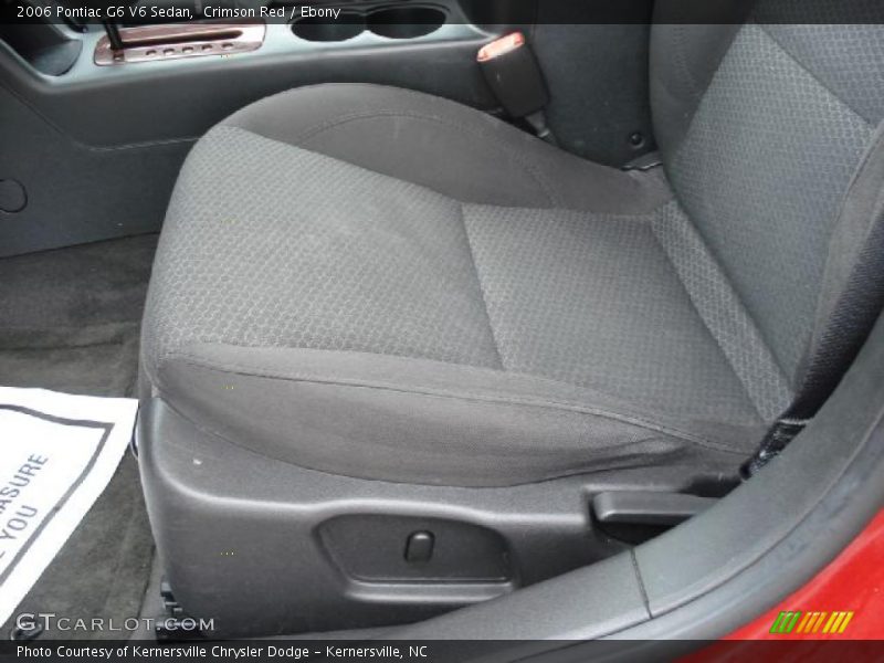 Crimson Red / Ebony 2006 Pontiac G6 V6 Sedan