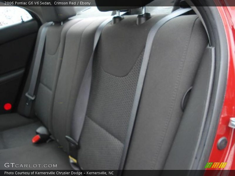 Crimson Red / Ebony 2006 Pontiac G6 V6 Sedan