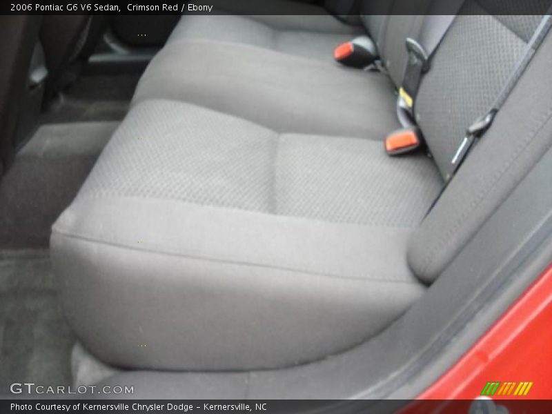 Crimson Red / Ebony 2006 Pontiac G6 V6 Sedan