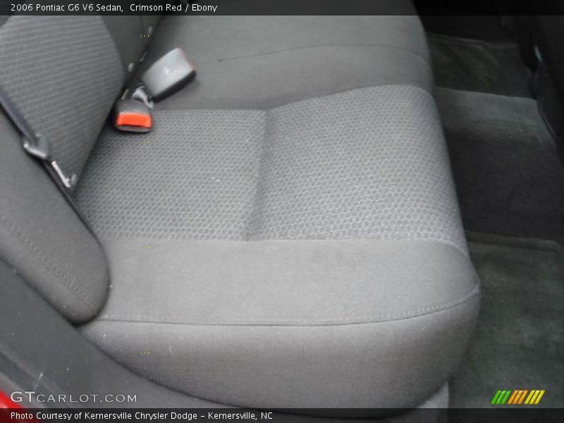 Crimson Red / Ebony 2006 Pontiac G6 V6 Sedan