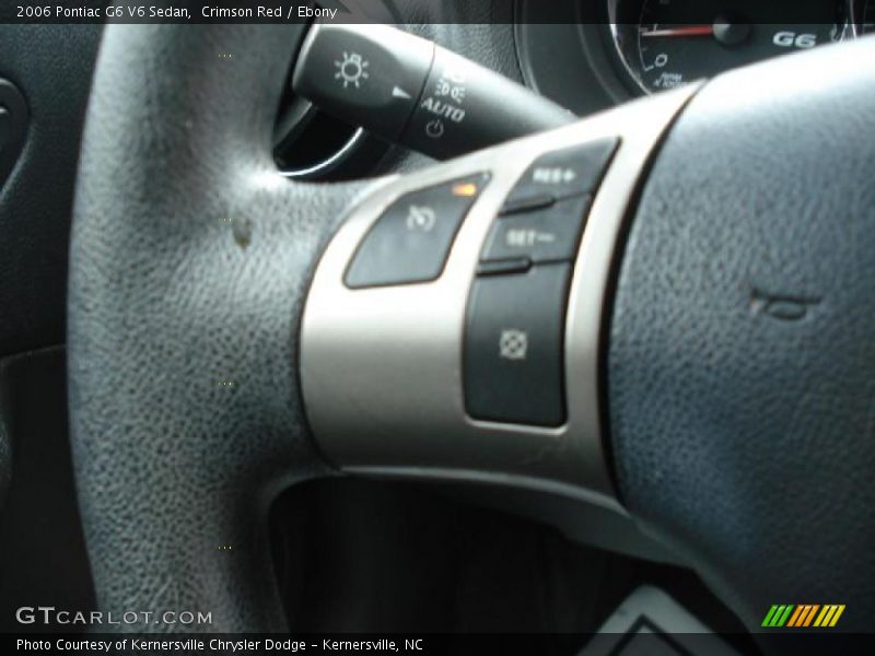 Crimson Red / Ebony 2006 Pontiac G6 V6 Sedan