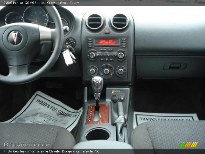 Crimson Red / Ebony 2006 Pontiac G6 V6 Sedan