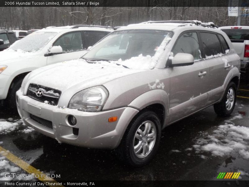 Sahara Silver / Beige 2006 Hyundai Tucson Limited