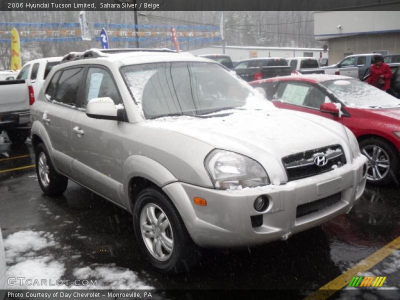 Sahara Silver / Beige 2006 Hyundai Tucson Limited