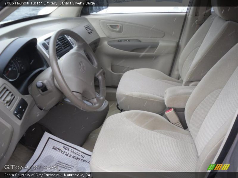 Sahara Silver / Beige 2006 Hyundai Tucson Limited