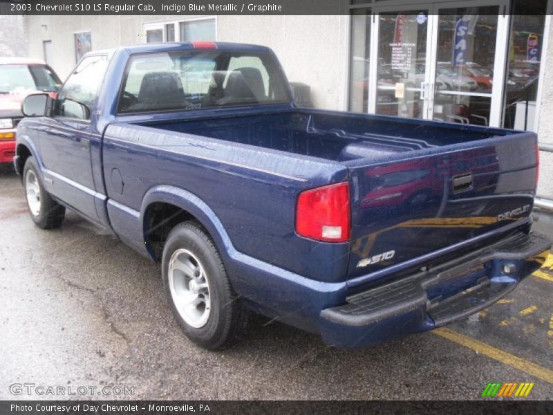 Indigo Blue Metallic / Graphite 2003 Chevrolet S10 LS Regular Cab