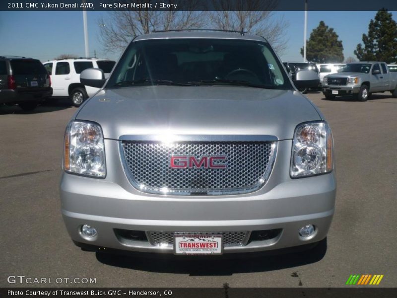 Pure Silver Metallic / Ebony 2011 GMC Yukon Denali AWD