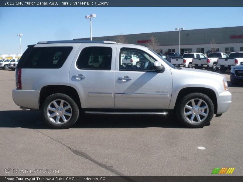 Pure Silver Metallic / Ebony 2011 GMC Yukon Denali AWD