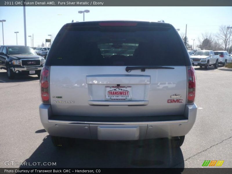Pure Silver Metallic / Ebony 2011 GMC Yukon Denali AWD