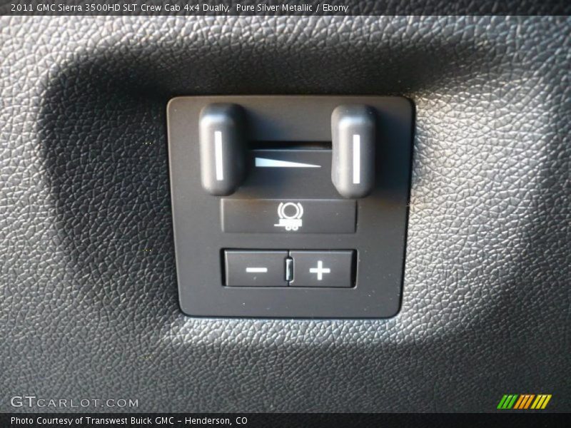 Pure Silver Metallic / Ebony 2011 GMC Sierra 3500HD SLT Crew Cab 4x4 Dually