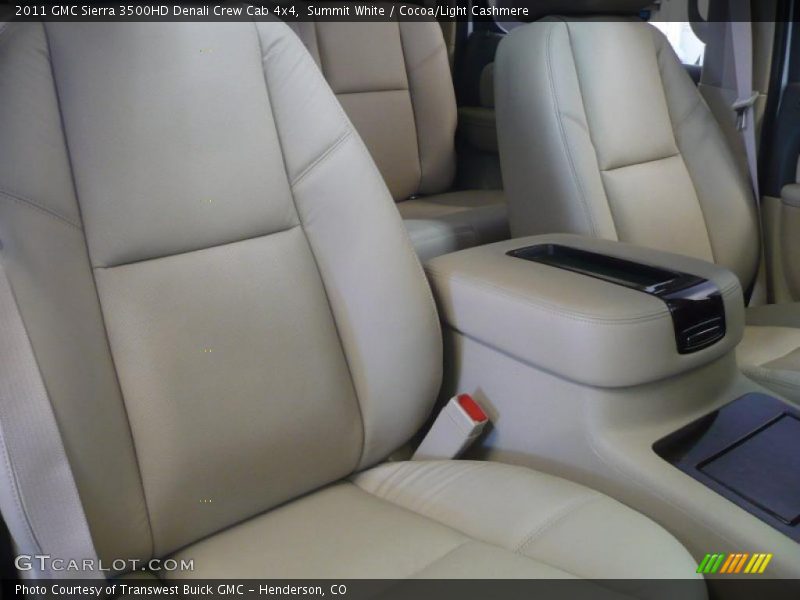 Summit White / Cocoa/Light Cashmere 2011 GMC Sierra 3500HD Denali Crew Cab 4x4