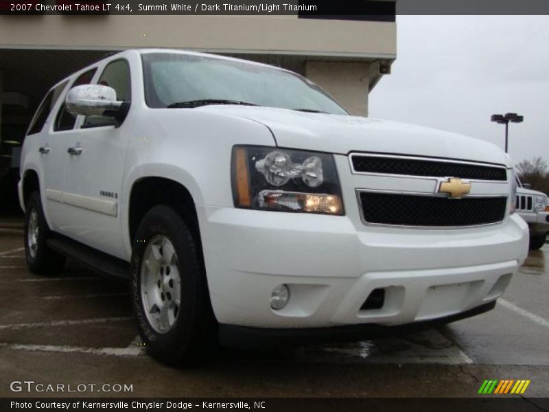 Summit White / Dark Titanium/Light Titanium 2007 Chevrolet Tahoe LT 4x4