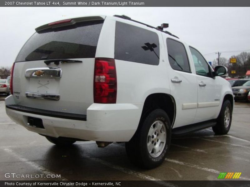 Summit White / Dark Titanium/Light Titanium 2007 Chevrolet Tahoe LT 4x4