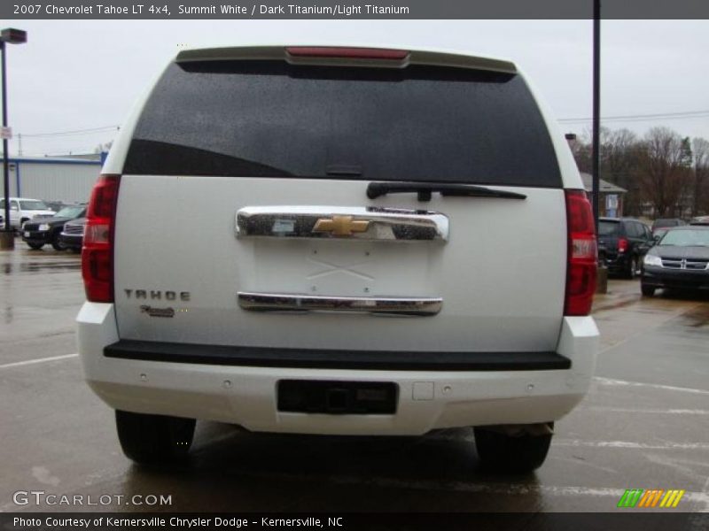 Summit White / Dark Titanium/Light Titanium 2007 Chevrolet Tahoe LT 4x4