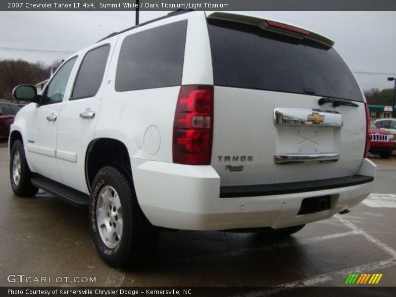 Summit White / Dark Titanium/Light Titanium 2007 Chevrolet Tahoe LT 4x4