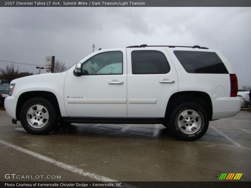 Summit White / Dark Titanium/Light Titanium 2007 Chevrolet Tahoe LT 4x4