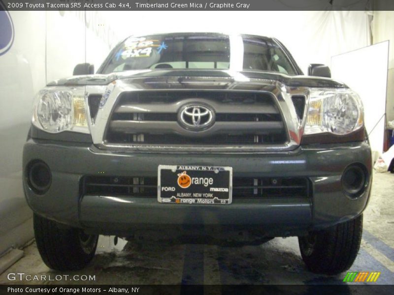 Timberland Green Mica / Graphite Gray 2009 Toyota Tacoma SR5 Access Cab 4x4