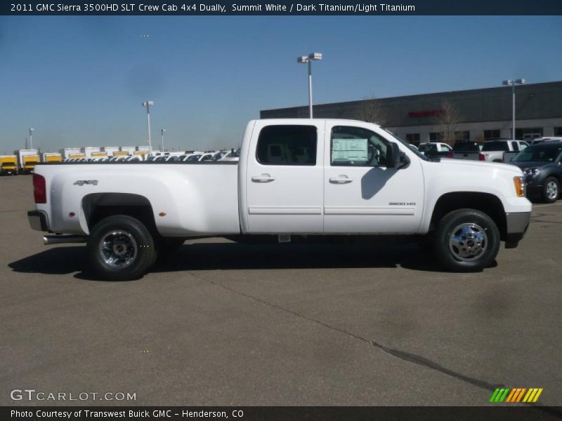  2011 Sierra 3500HD SLT Crew Cab 4x4 Dually Summit White