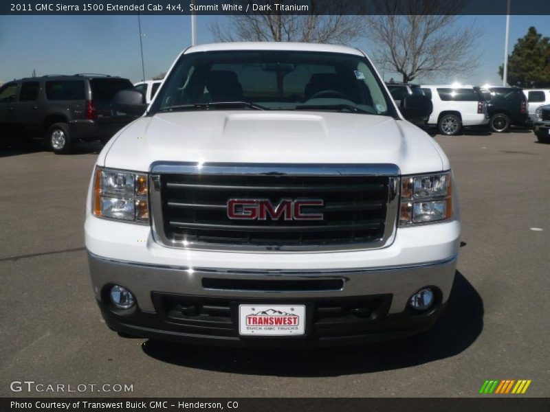 Summit White / Dark Titanium 2011 GMC Sierra 1500 Extended Cab 4x4