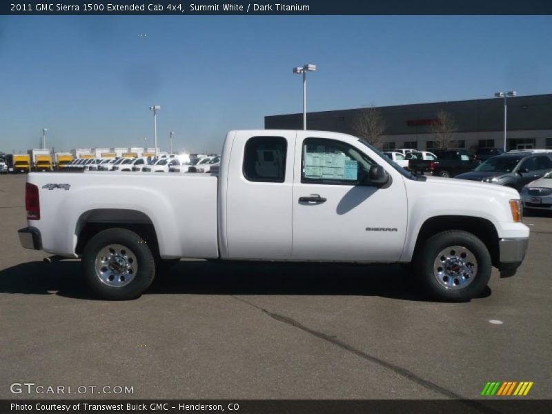 Summit White / Dark Titanium 2011 GMC Sierra 1500 Extended Cab 4x4