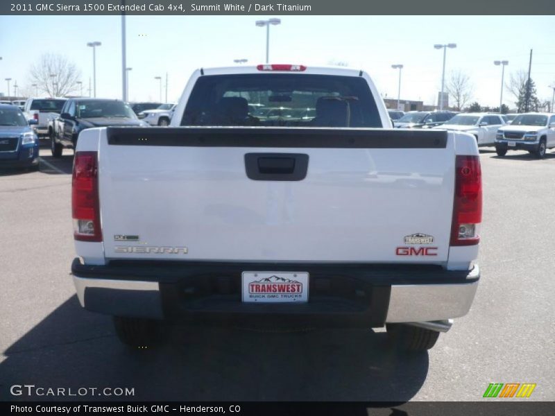 Summit White / Dark Titanium 2011 GMC Sierra 1500 Extended Cab 4x4